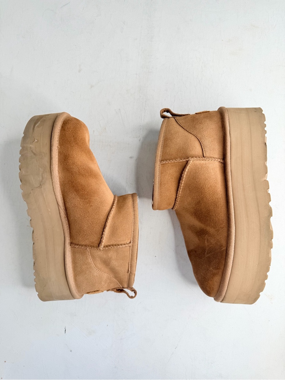 UGG Classic ultra mini platform chestnut boots - Picture 9 of 12